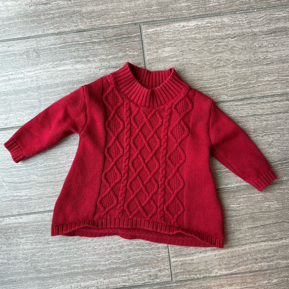 Carters sweater dress. Cable knit style